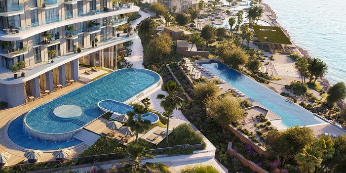 Waterfront apartments for sale Dubai Modern Dubai waterfront apartment buildings offering coastal living, premium amenities and convenient city connectivity