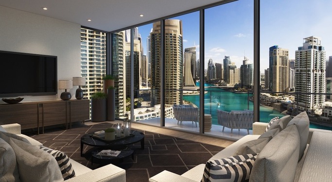 Dubai Marina properties for sale Modern Dubai Marina waterfront properties for sale showcasing premium residential living