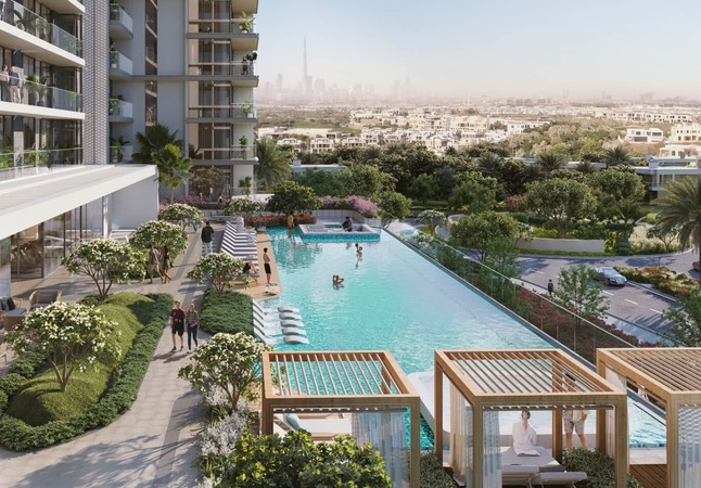 Dubai Hills Estate properties for sale Modern residential community showcasing Dubai Hills Estate luxury properties and lifestyle facilities