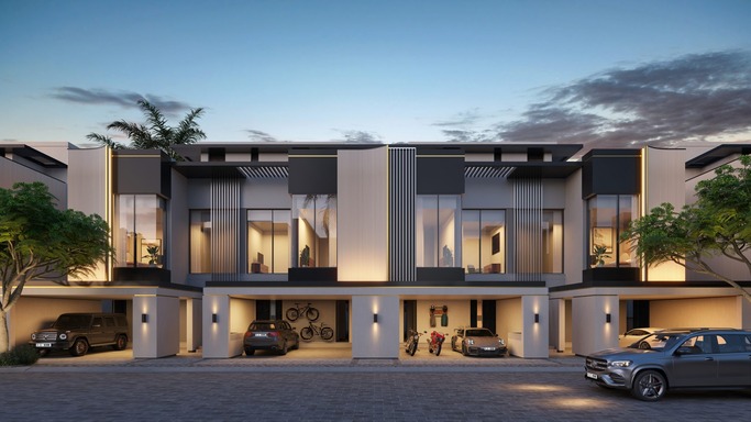 Modern Dubai townhouse communities with contemporary residential designs